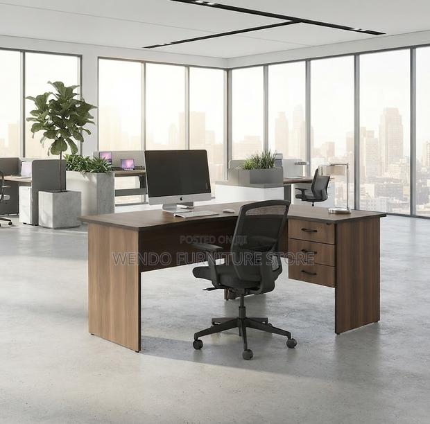 Office Desk; Curved 140cm Home Office PC Desk
