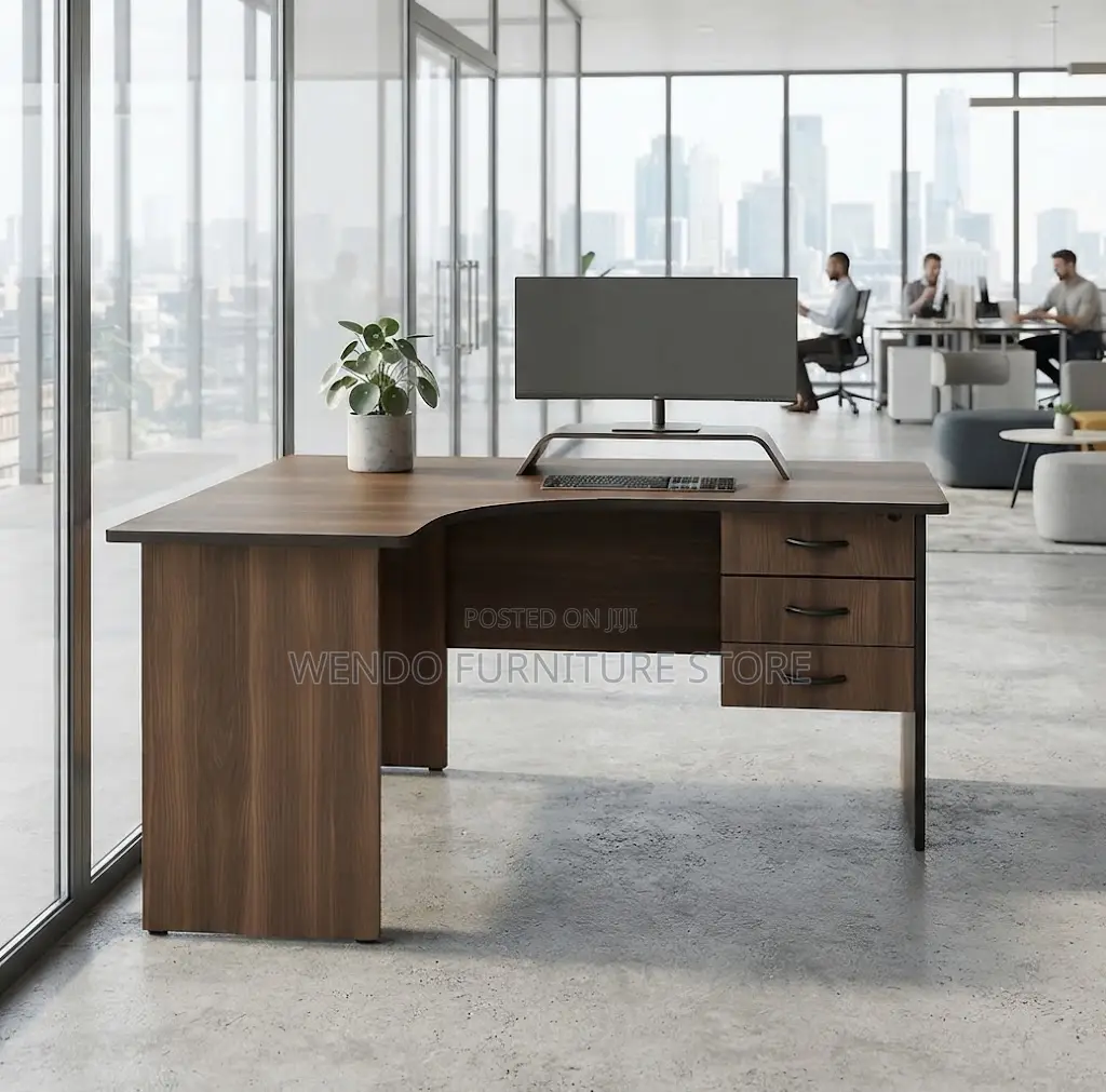 Office Desk; Curved 140cm Home Office PC Desk