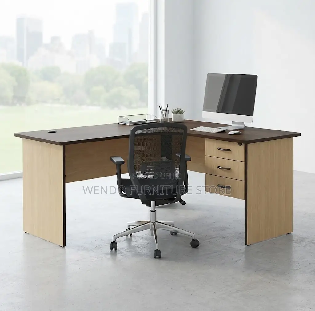 Office Desk; Curved 140cm Home Office PC Desk