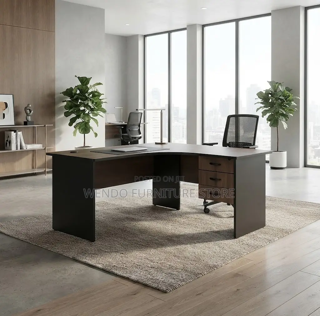 Office Desk; Curved 140cm Home Office PC Desk