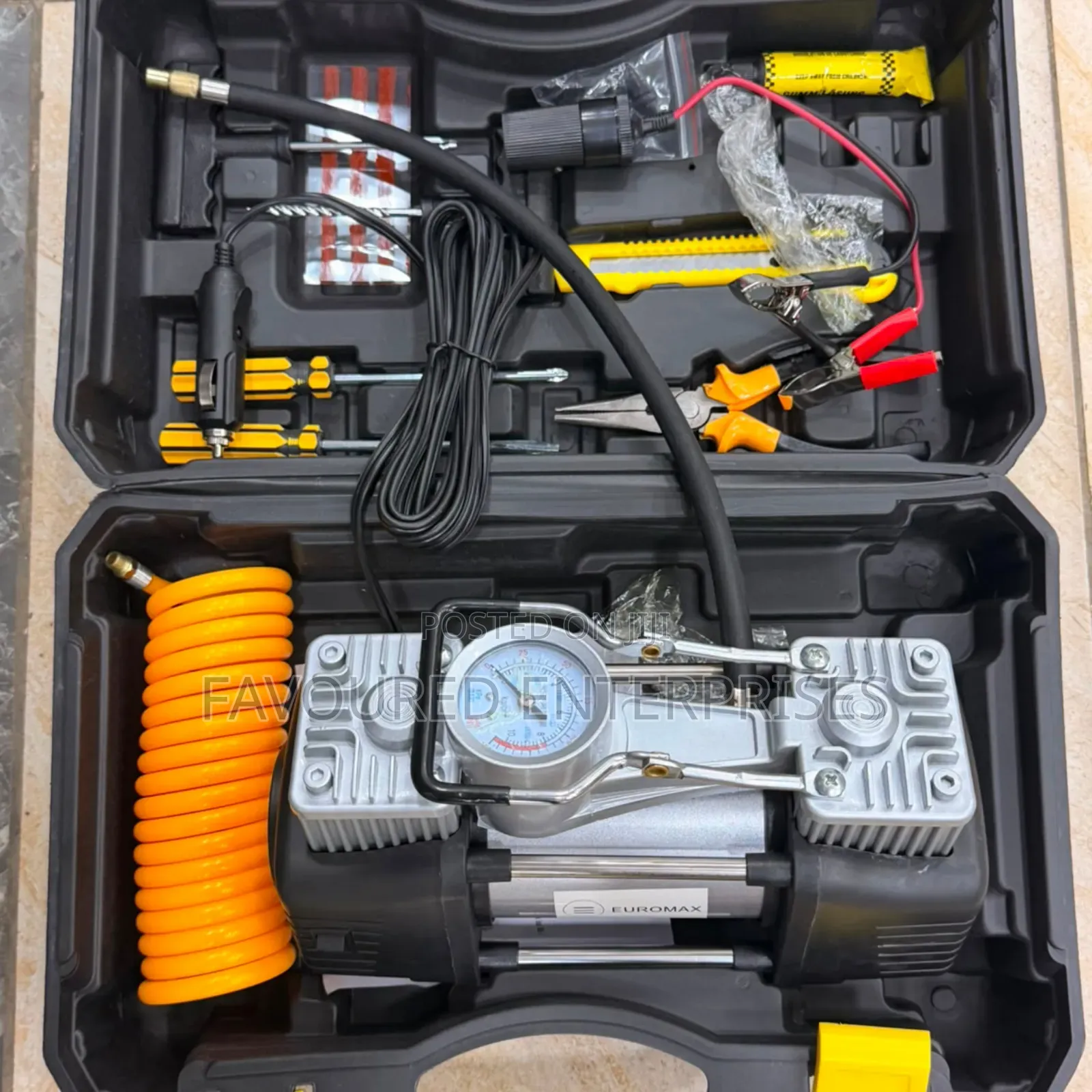 Air Compressor With Tools