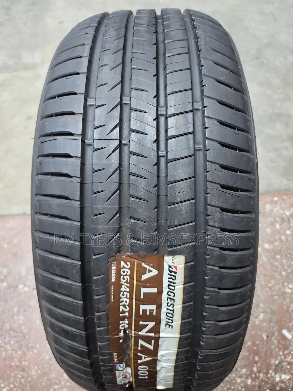 265 /45 R21 Bridgestone Tires (Japan) Alenza.