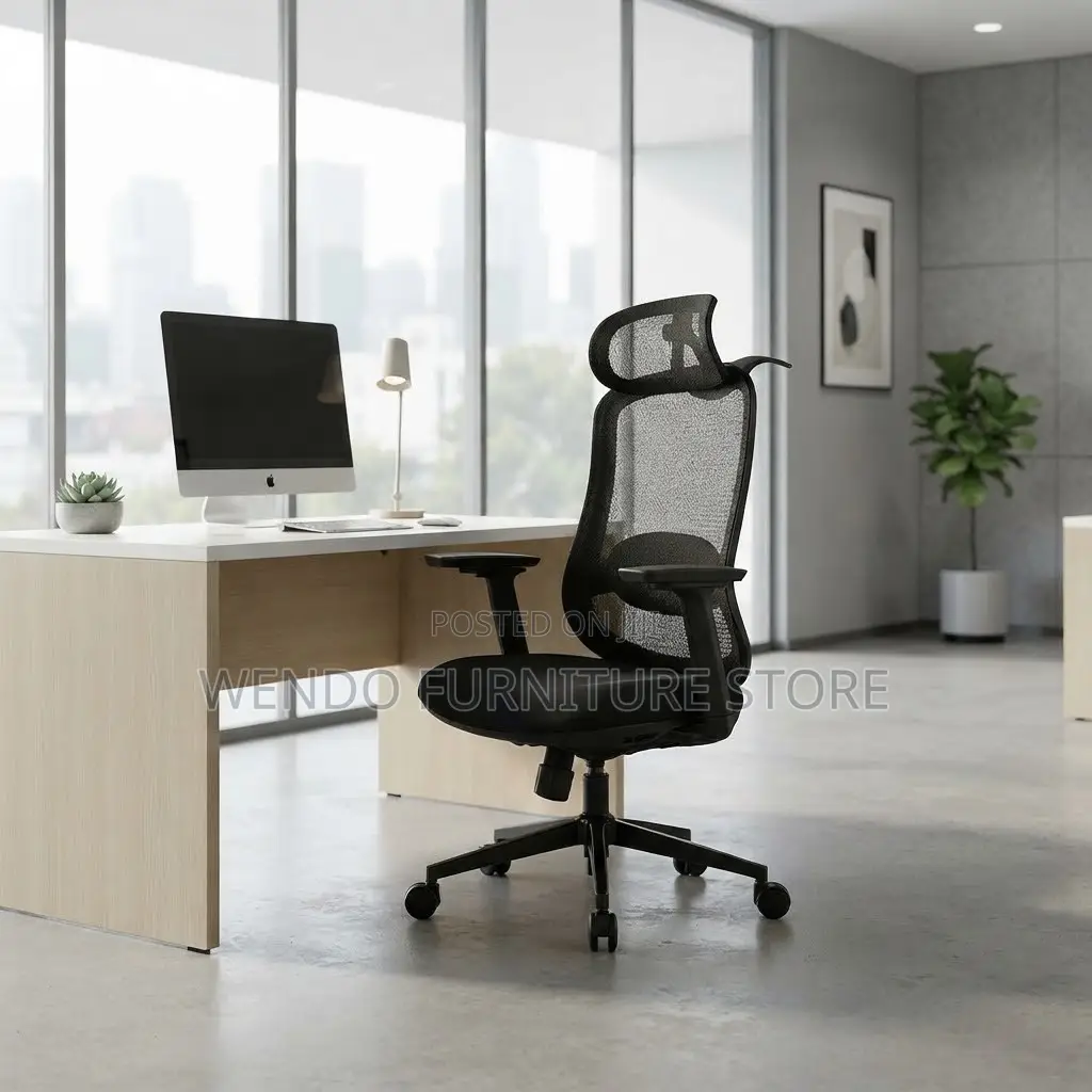 Office Chairs; Ergonomic Executive High Back Star Base Chair