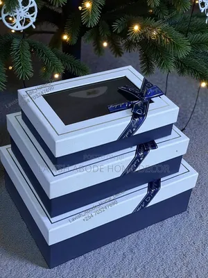 3 PCS Blue Gift Boxes – Luxury Gift Packaging Set
