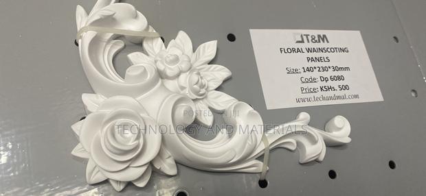 Floral Wainscoting Panel
