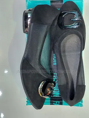 Black Mesh Ballet Shoe