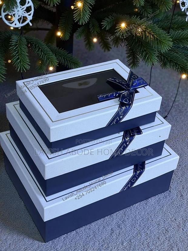 3 PCS Blue Gift Boxes – Luxury Gift Packaging Set - thumbnail 2