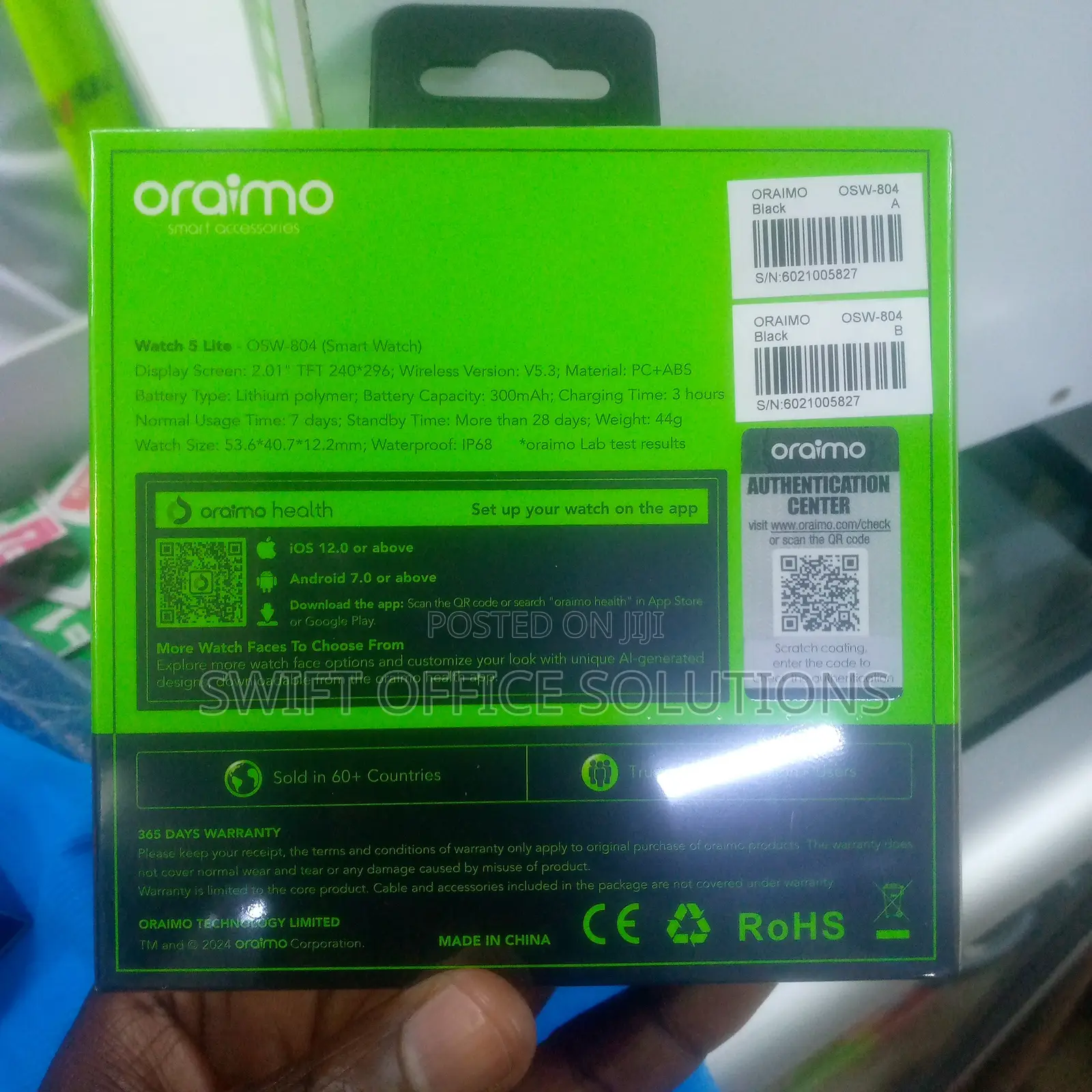 Oraimo Smart Watch 5 Lite OSW-804