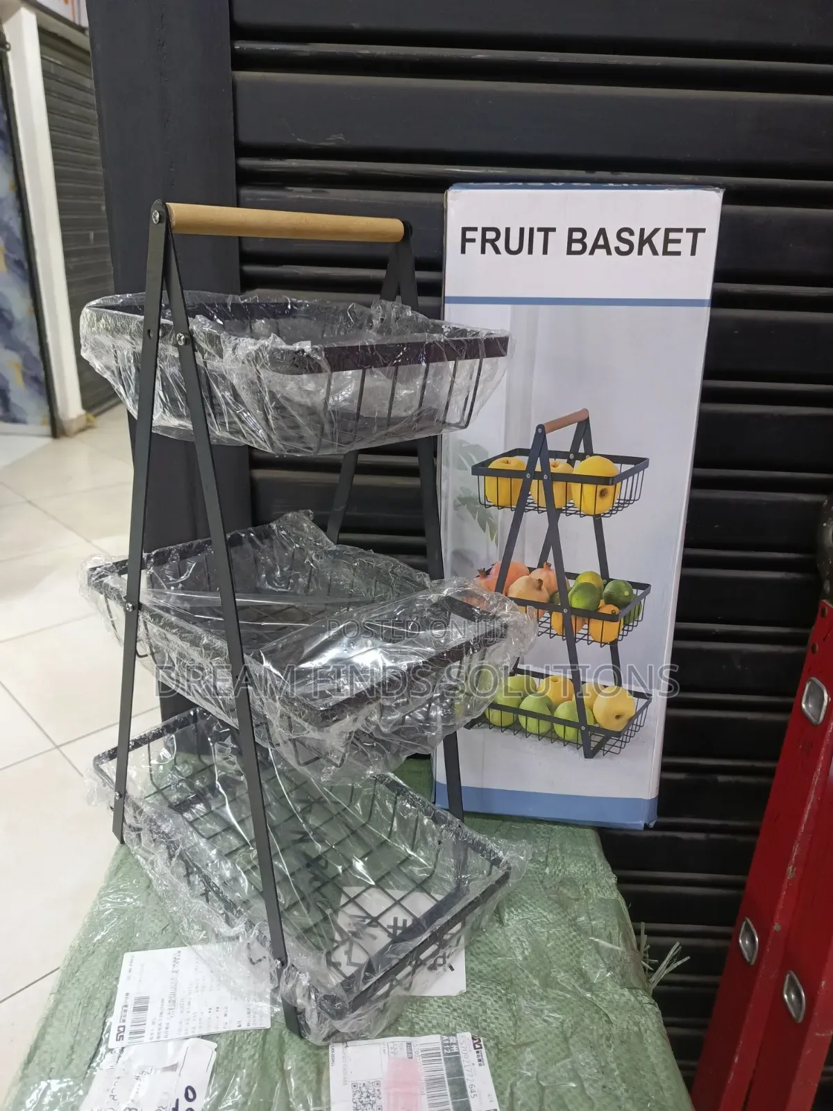 The Grid Tower: 3-Tier Lineal Metal Kitchen Organizer