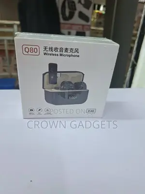 Q80 Dual Wireless Lavalier Microphone 2.4G for Vlogging Live