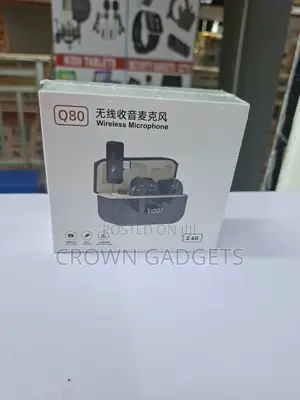Q80 Dual Wireless Lavalier Microphone 2.4G for Vlogging Live