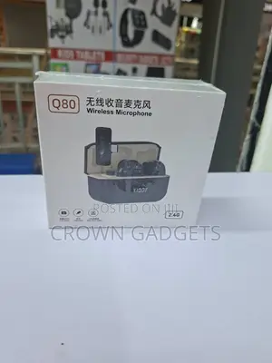 Q80 Dual Wireless Lavalier Microphone 2.4G for Vlogging Live