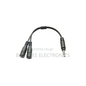 3.5mm Earphone Headphone Male to 2 Female Y Splitter Audio