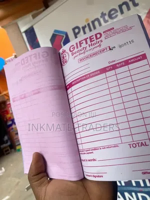 Pre-Printed Receipt Book
