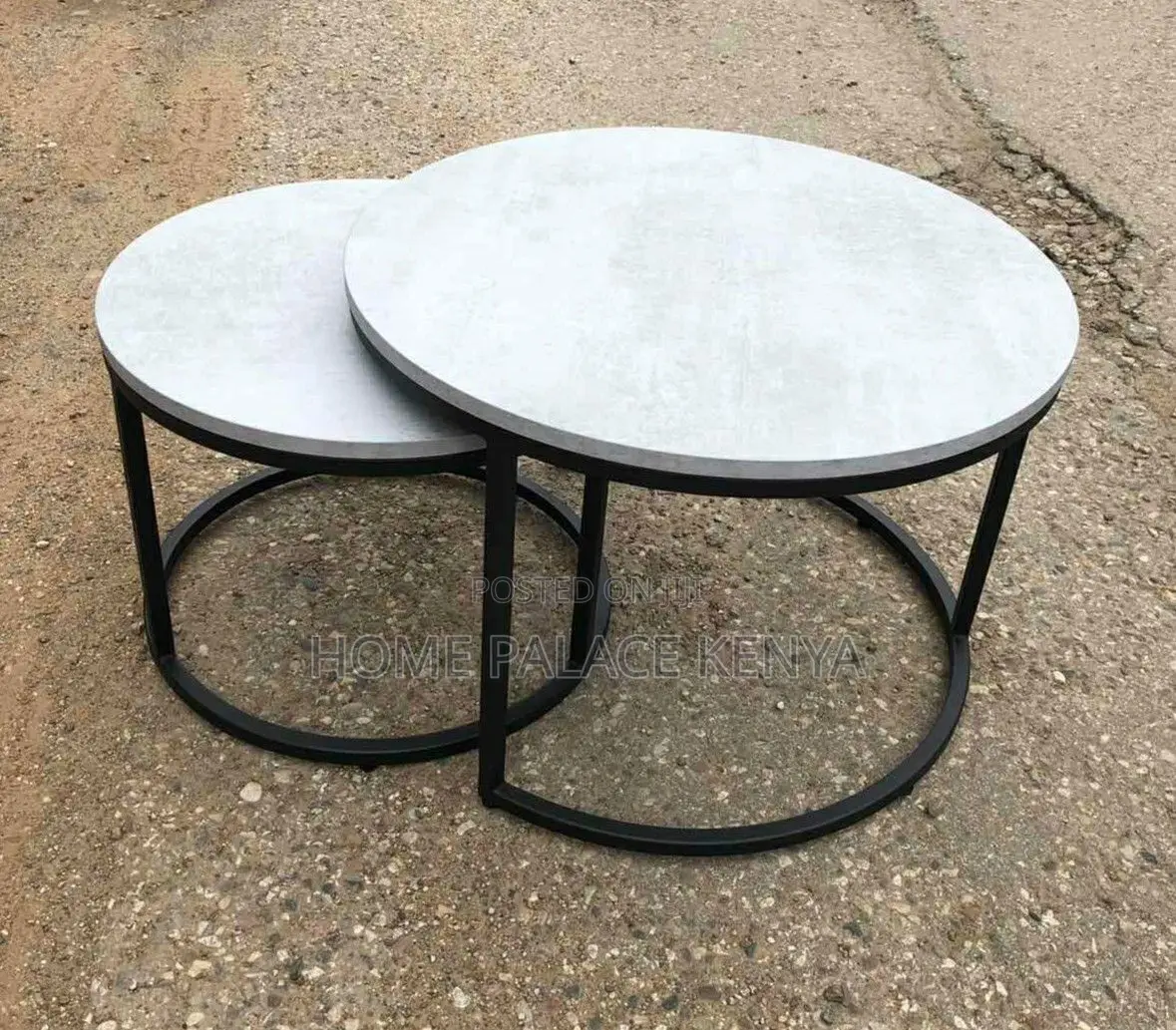 Coffee Tables; Space-Saving Nesting Coffee Tables With Metal Legs