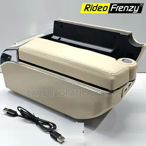 Universal Twin Door Opening Armrest With Built in USB Charging Ports