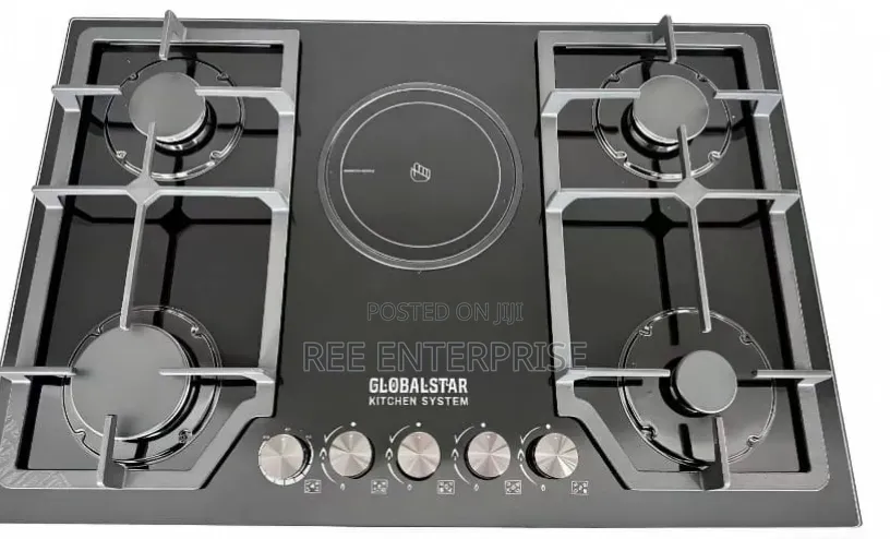 Globalstar 5 Burner 4 Gas+ 1 Electric Stove Hob Inbuilt Cooker