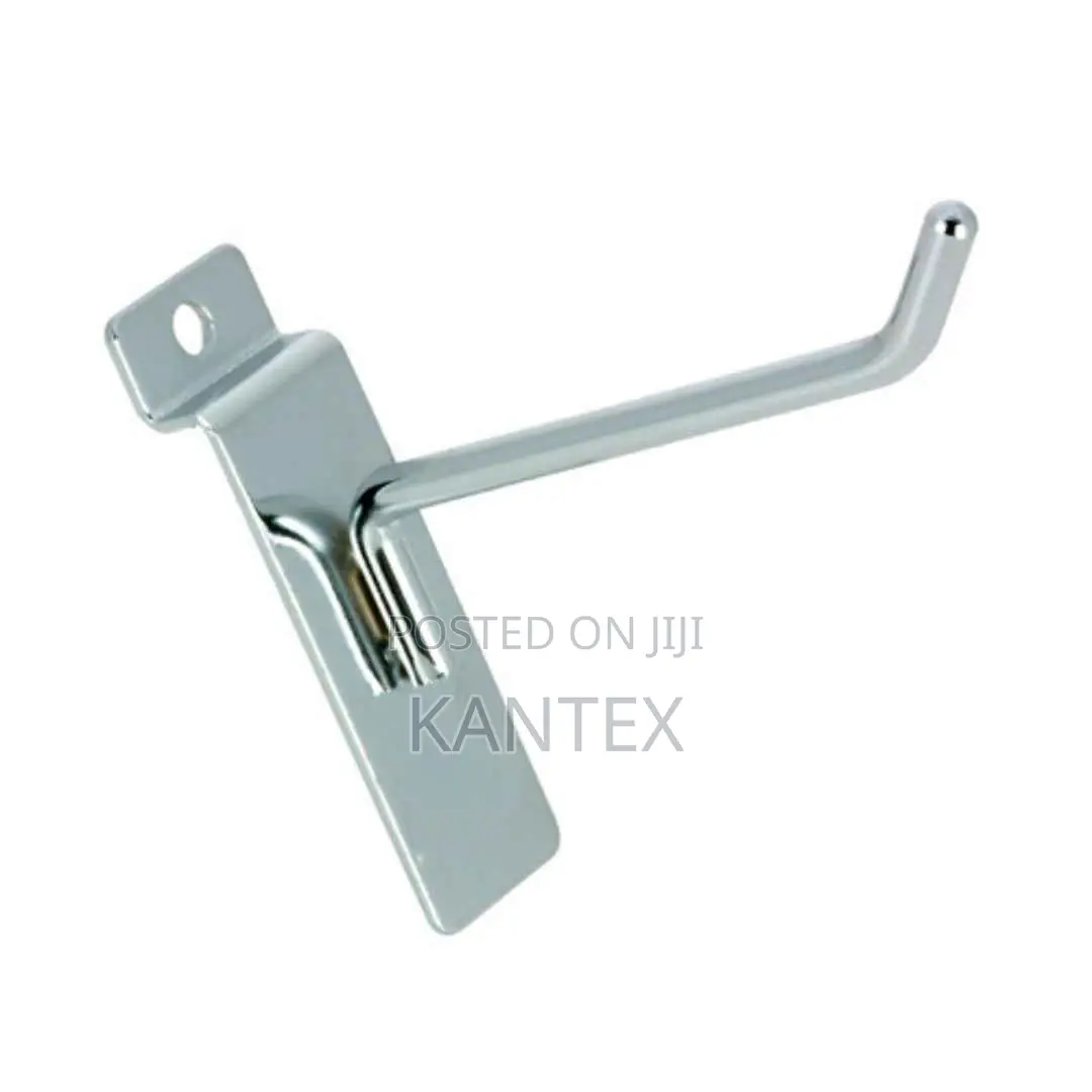 Generic Silver 4 Inche Slatwall Display Hooks