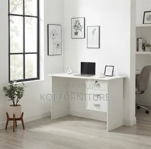 Office Desk; 1200mm White Cleric Hoem Office Study Paper Work Table