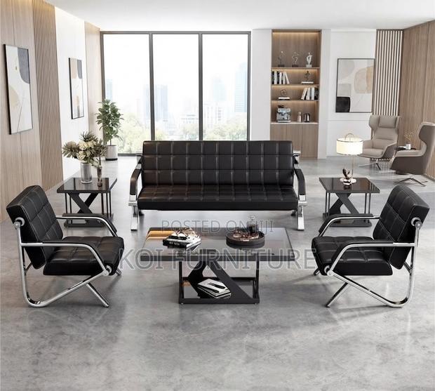 Office Sofa; Reception Executive Cushioned Five Seaters Sofa Set - thumbnail 2