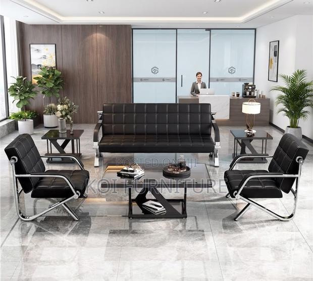 Office Sofa; Reception Executive Cushioned Five Seaters Sofa Set - thumbnail 3