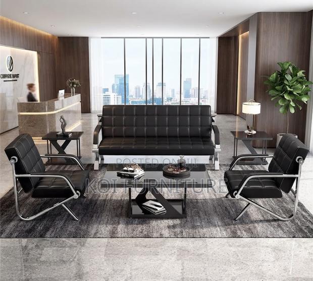 Office Sofa; Reception Executive Cushioned Five Seaters Sofa Set - thumbnail 5