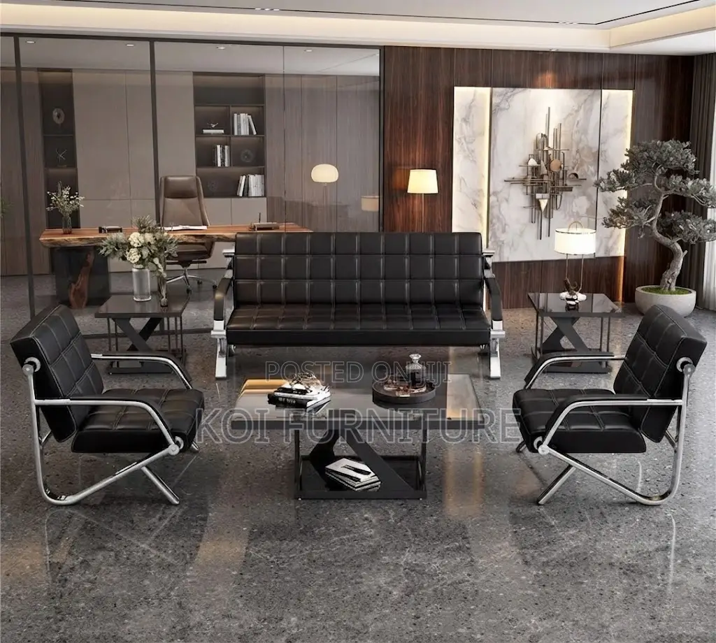 Office Sofa; Reception Executive Cushioned Five Seaters Sofa Set