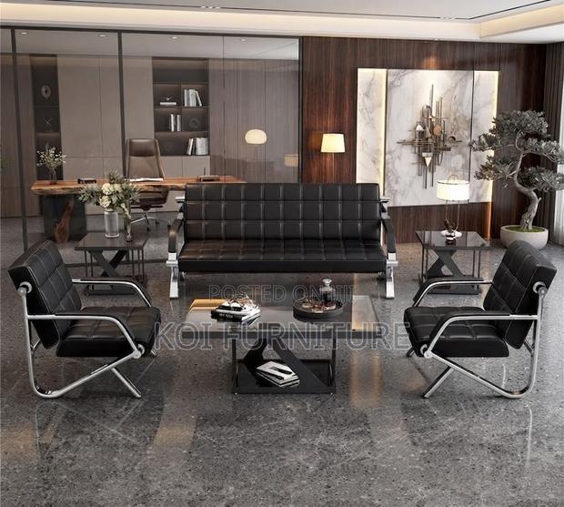 Office Sofa; Reception Executive Cushioned Five Seaters Sofa Set - thumbnail 6