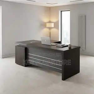 Office Desk; Centered 1600MM Executive L Shaped Office Desk