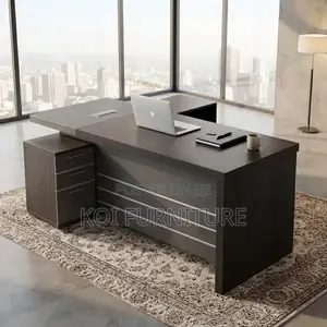 Office Desk; Centered 1600MM Executive L Shaped Office Desk