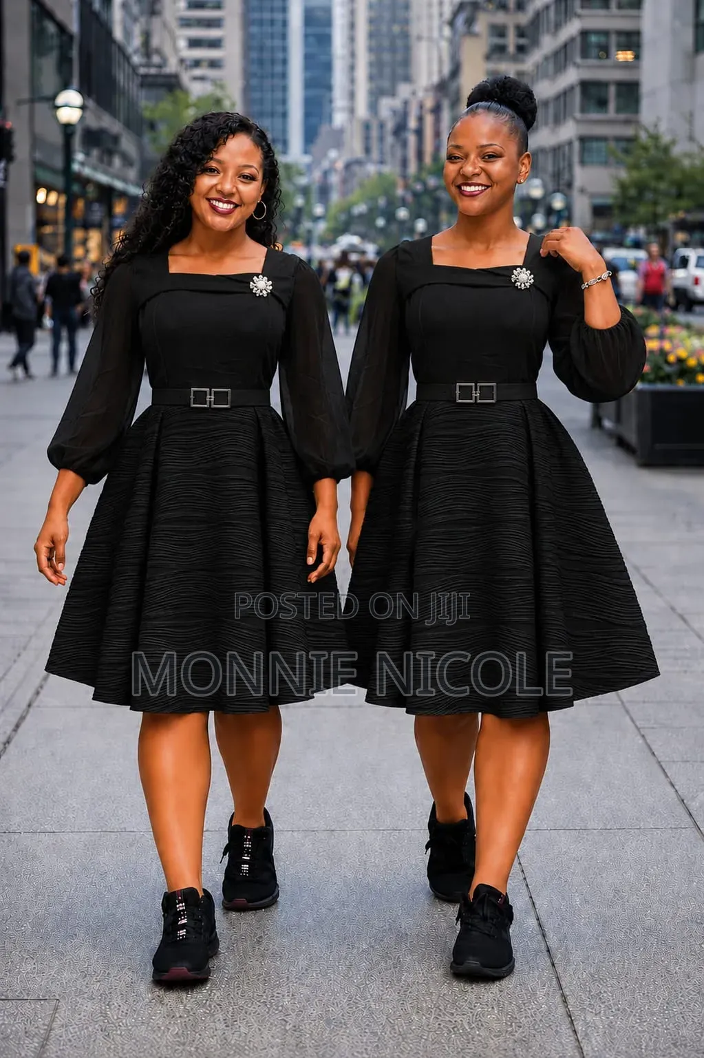 Mio Decent Funeral Black Skater Dress