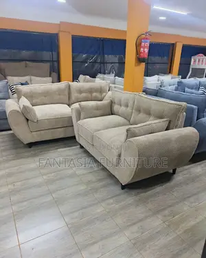 5 Seater Sandstone Butterfly Sofa Set