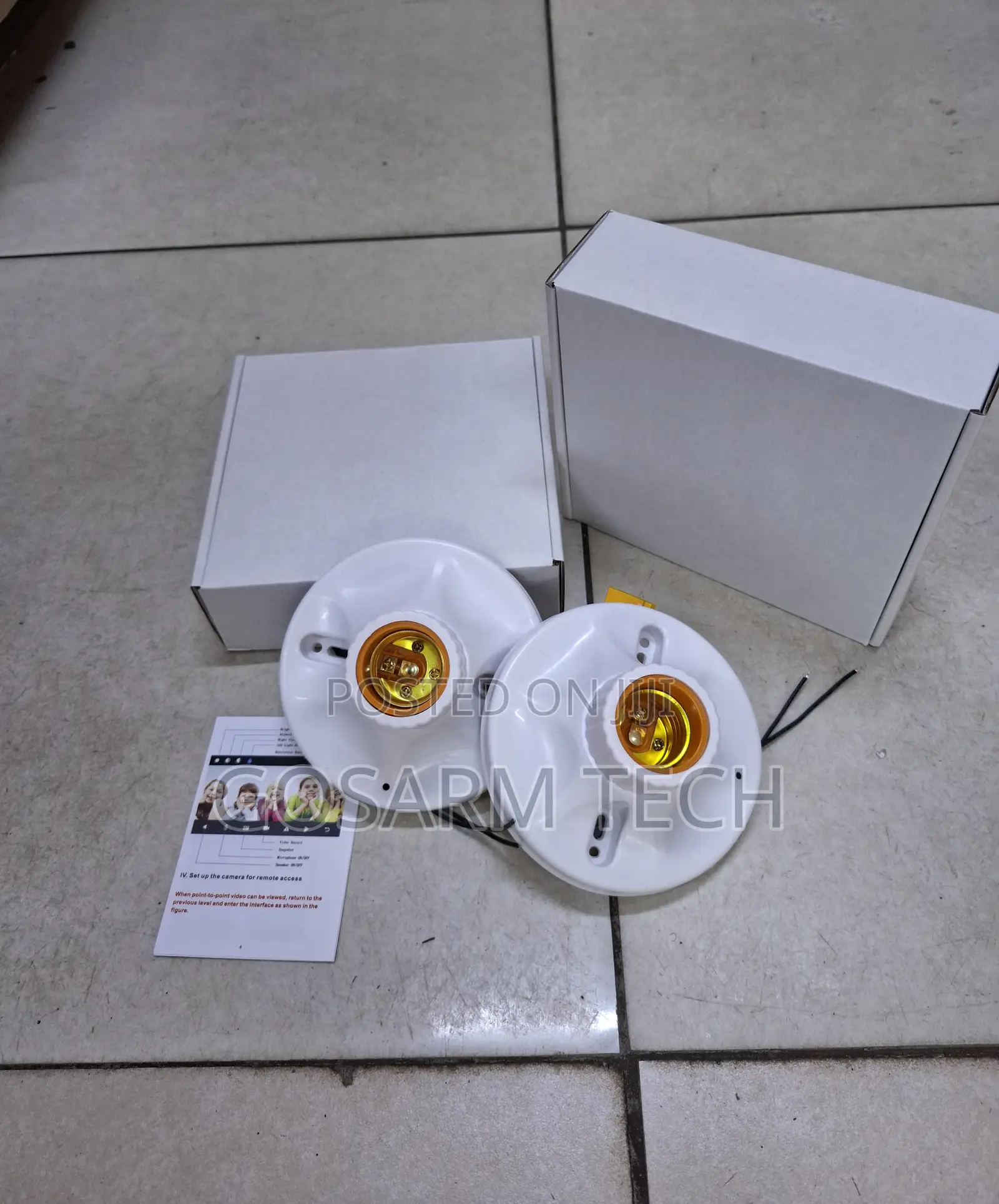 Wireless Security Bulb Holder Camera – Smart Home Monitoring