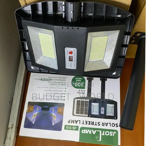 JSOT JS-115 300W Solar Powered Street Lamp – Metal Pole Included