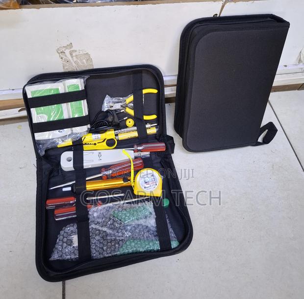 Complete Network Tool Kit – Crimping Tool, LAN Tester and Screwdrivers - main view