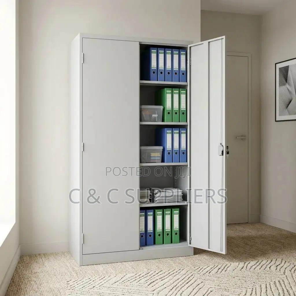 Double-Door Steel Office Cabinet.