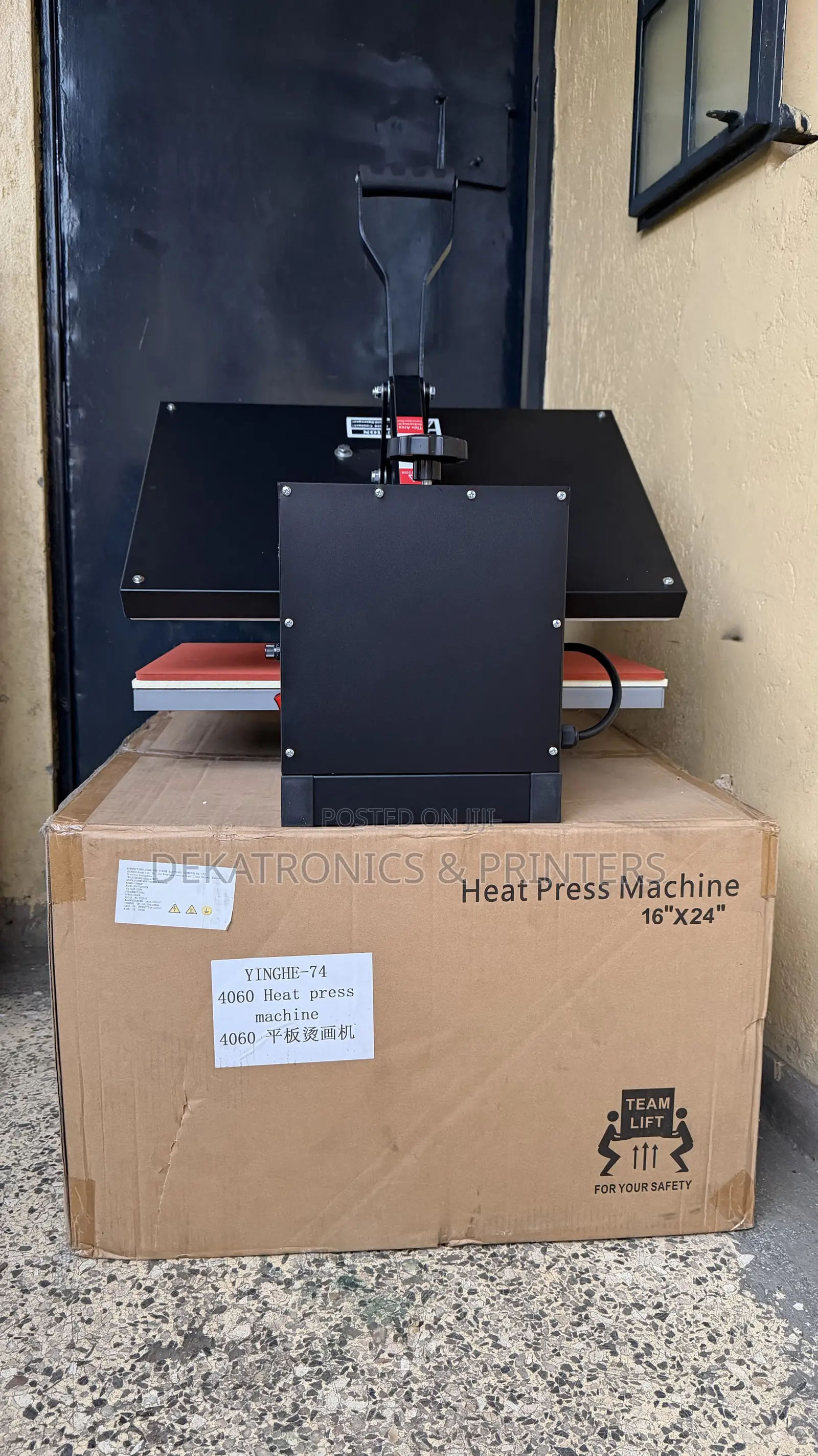 Yinghe A2 Size 4060 Manual Single Station Flatbed Heat Press Machine