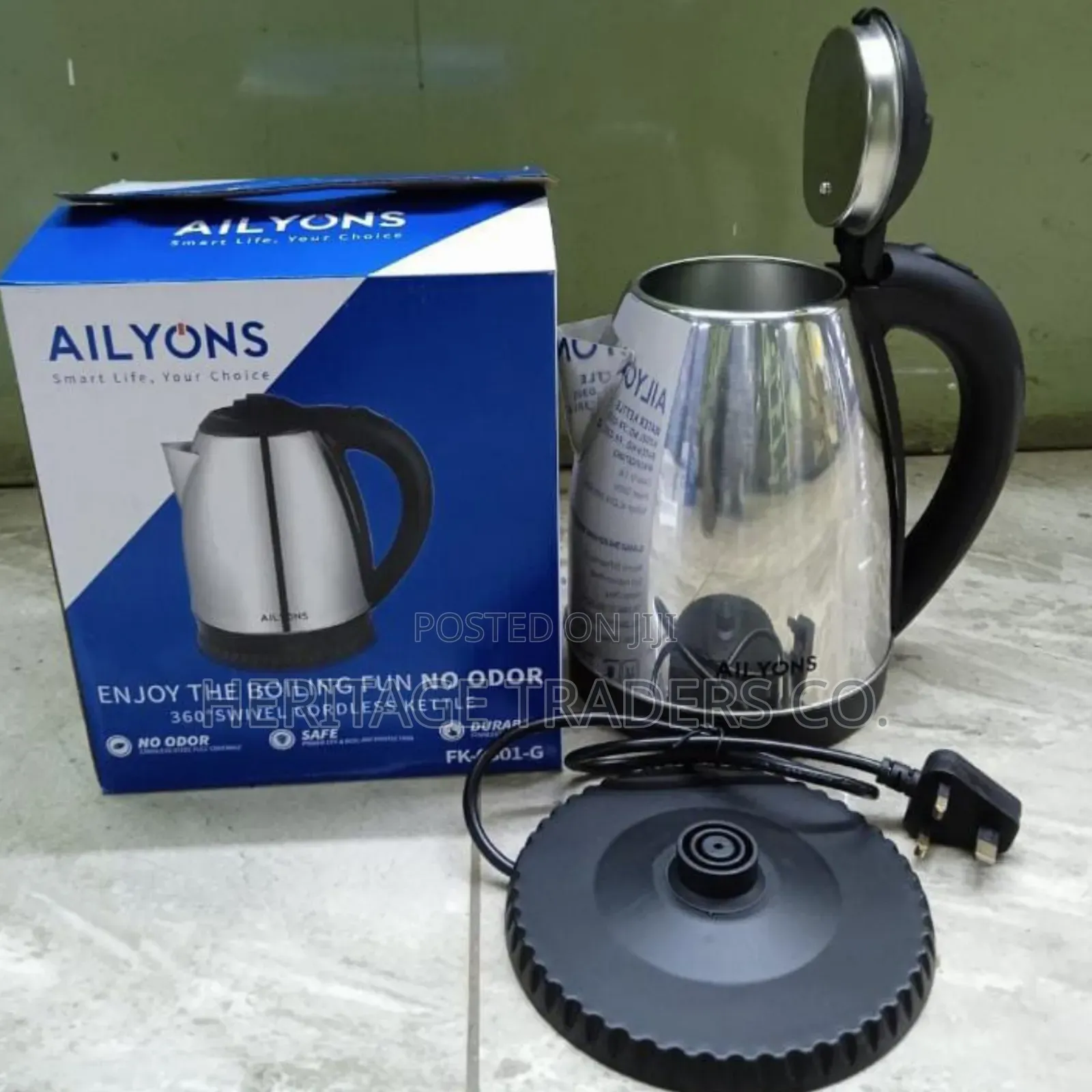 Ailyons 1.8ltrs Stainless Steel Kettle