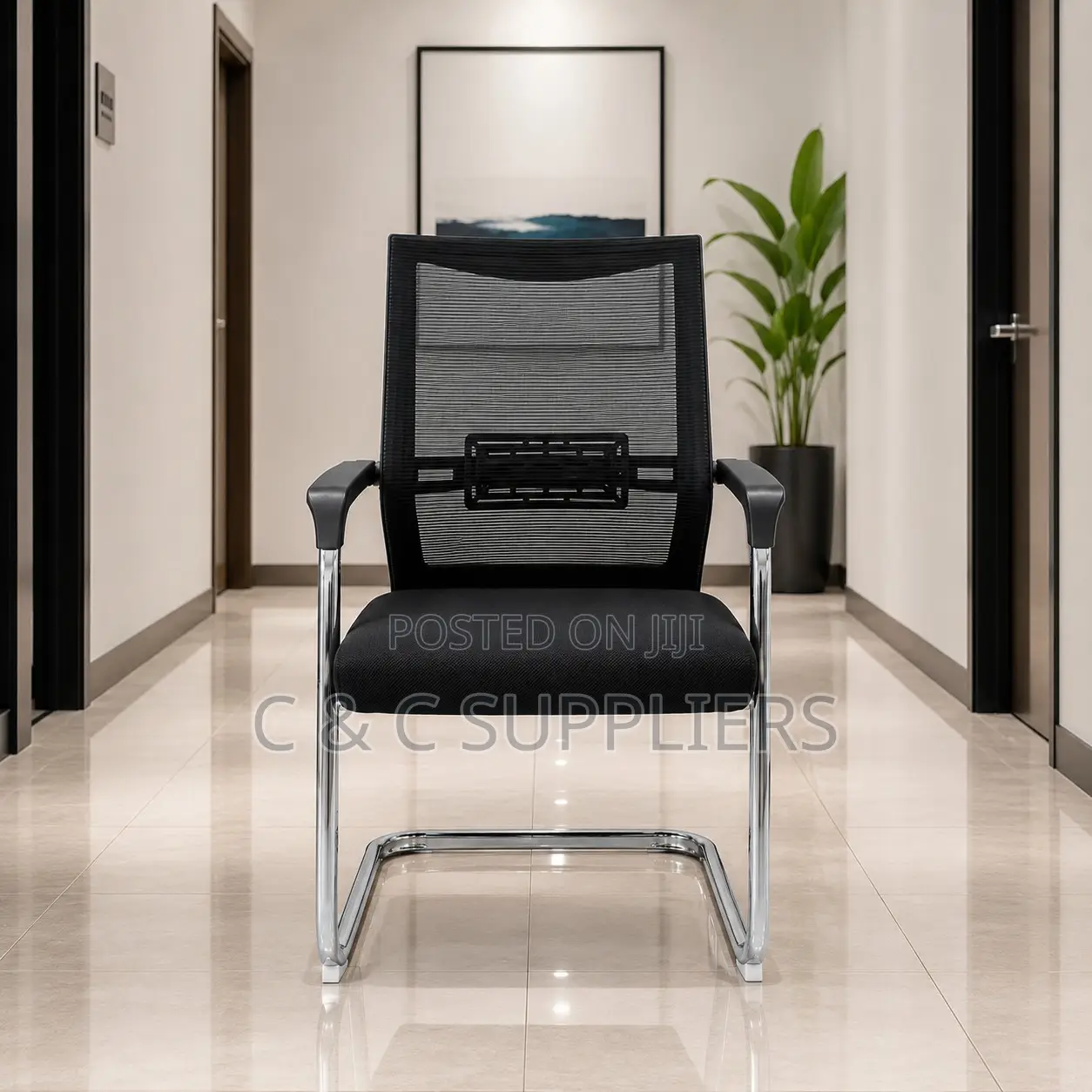 Low Back Mesh Boardroom Chair.