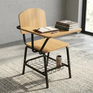 School Study Chair With Writing Pad.