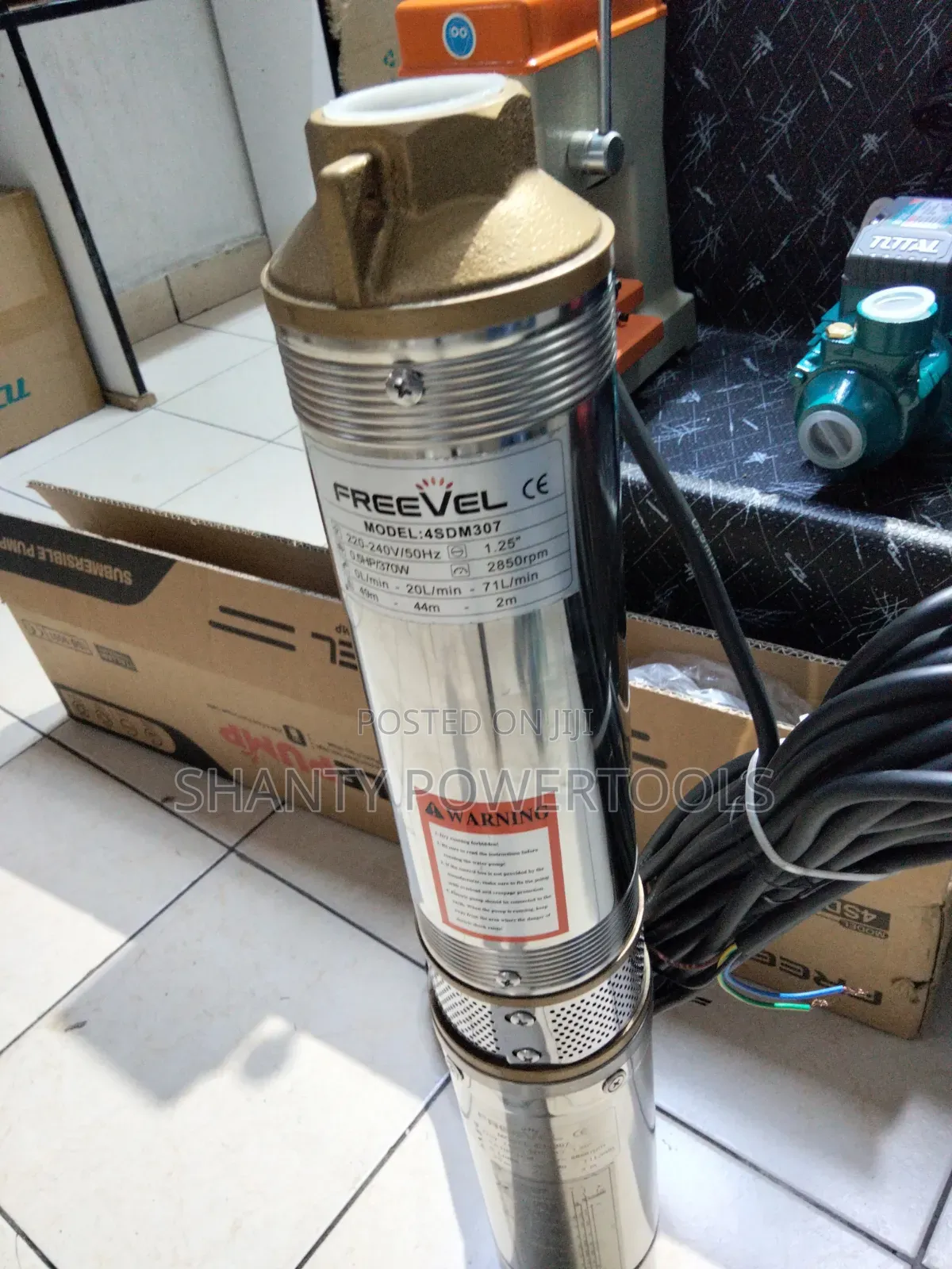 Submersible Water Pump 0.5hp /49m/ 370w