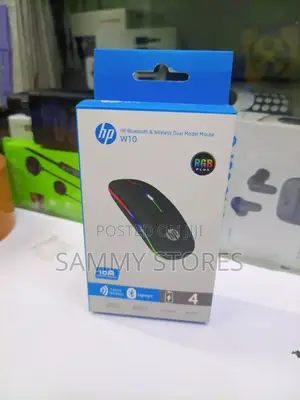 HP W10 Dual Connectivity Mouse With Colourful RGB Lighting