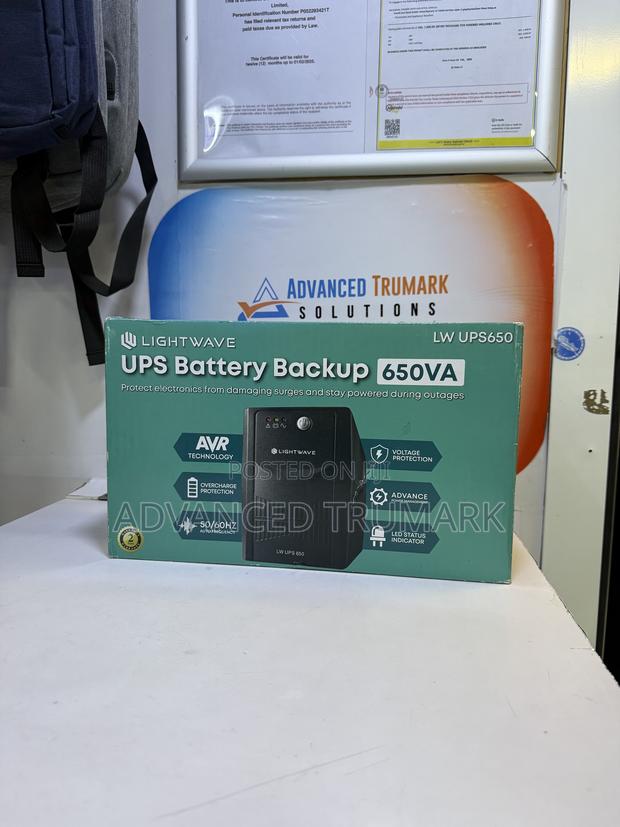 Lightwave Ups Battery Backup 650va