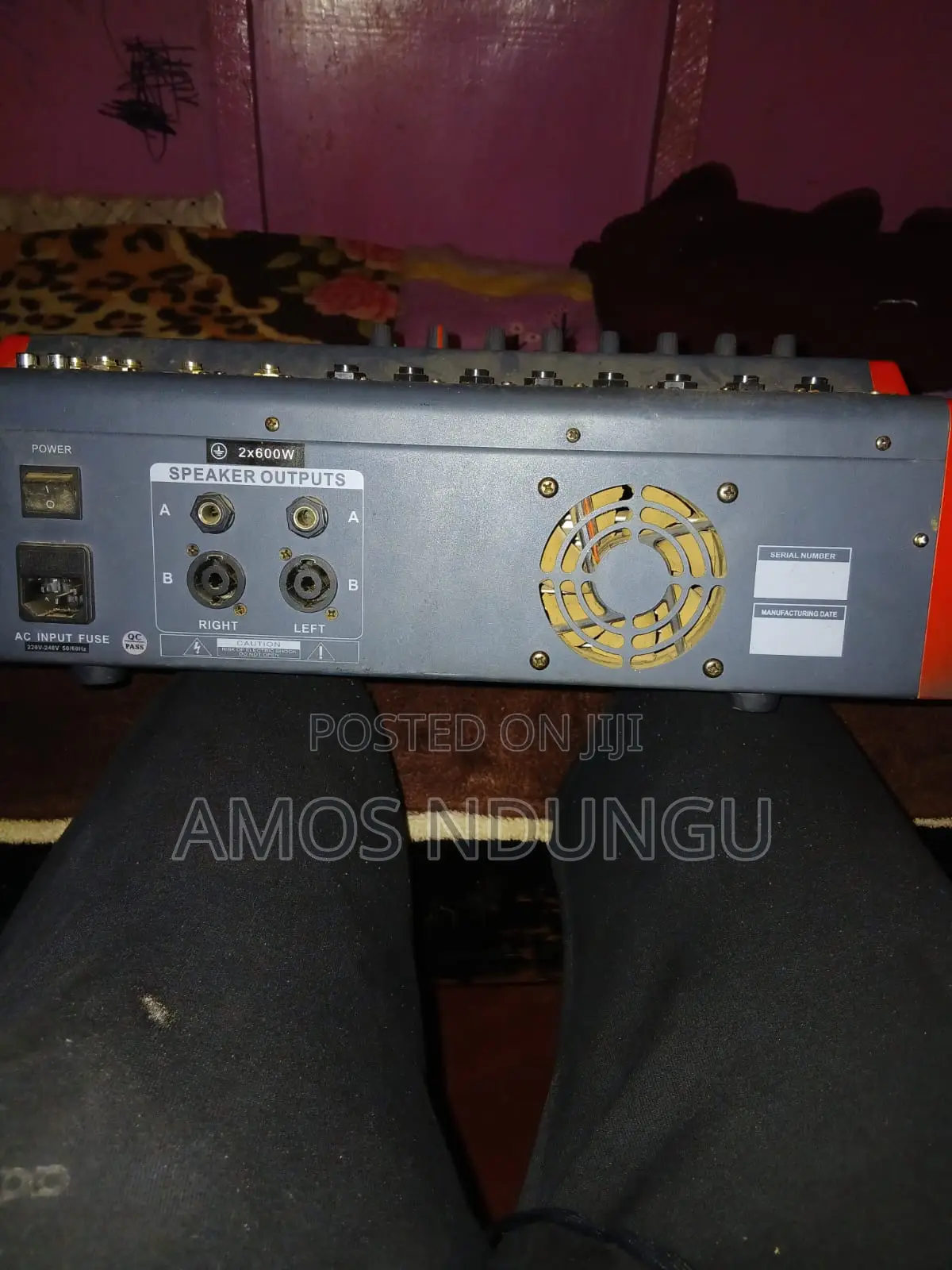 MS-80MP3 8-Channel Powered Audio Mixer
