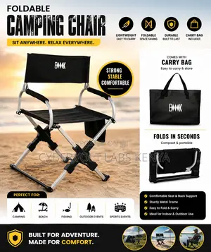 Foldable Camping Chair Portable Outdoor Chair With Carry Bag