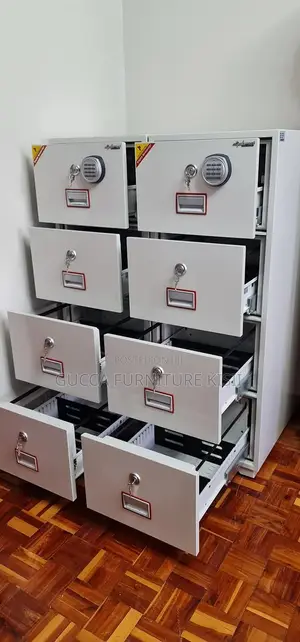 Fireproof Safe; 4-Drawer Fireproof Filing Cabinet