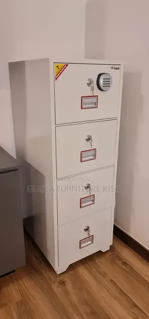Fireproof Safe; 4-Drawer Fireproof Filing Cabinet