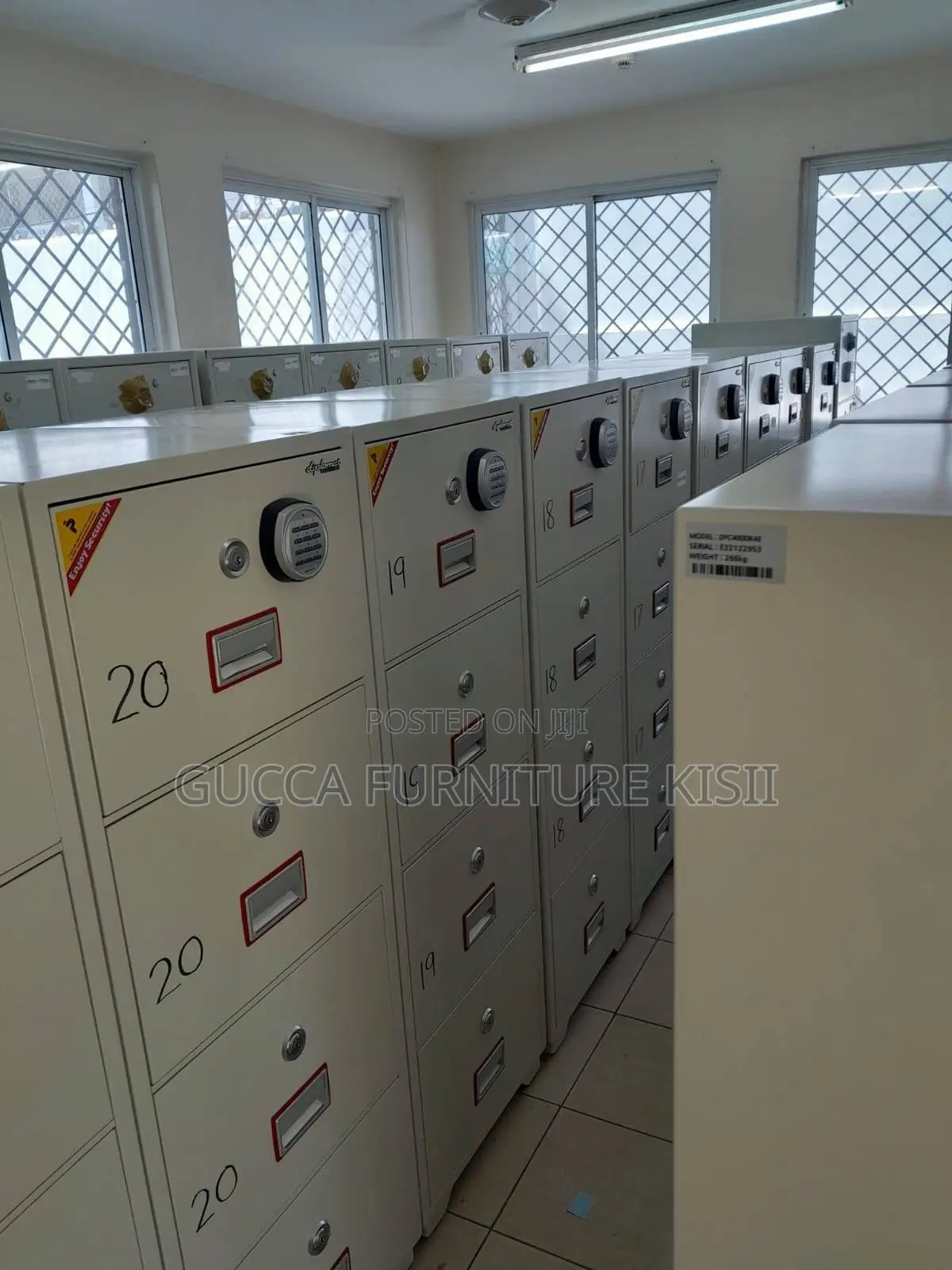 Fireproof Safe; 4-Drawer Fireproof Filing Cabinet