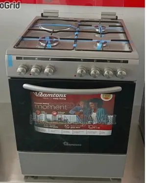 60*60 Ramtons 3g+1e  Silver Standing Cooker- Rc/820
