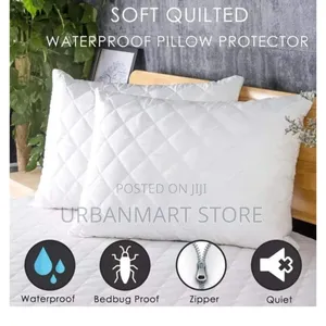 Waterproof Pillow Protector Pair – Soft & Comfortable